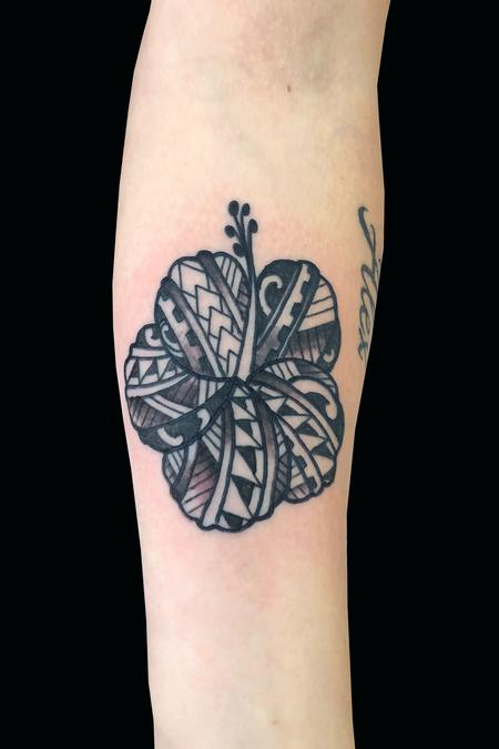 Tattoos - Polynesian Hibiscus - 137934